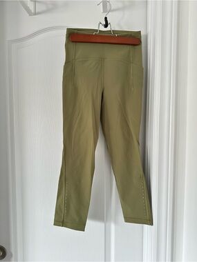 lululemon athletica Olive Green High-Waist Leggings